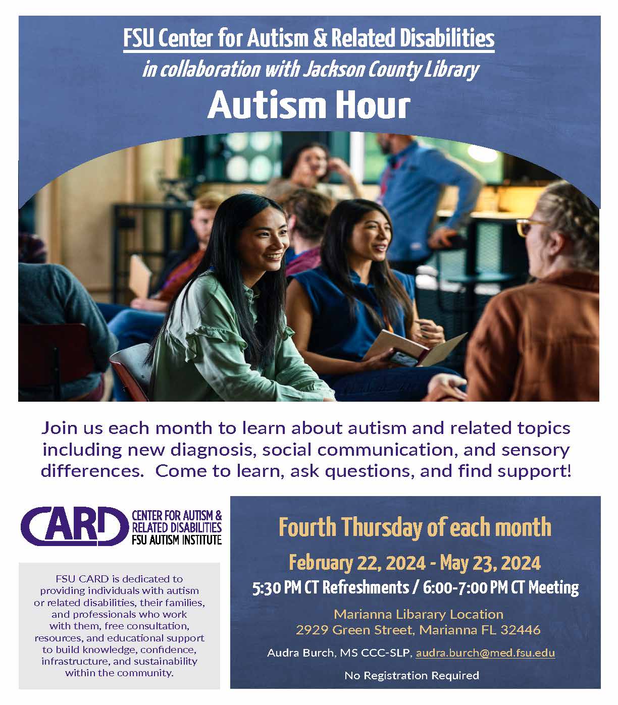 Jackson County Library Autism Hour – FSU Center for Autism and