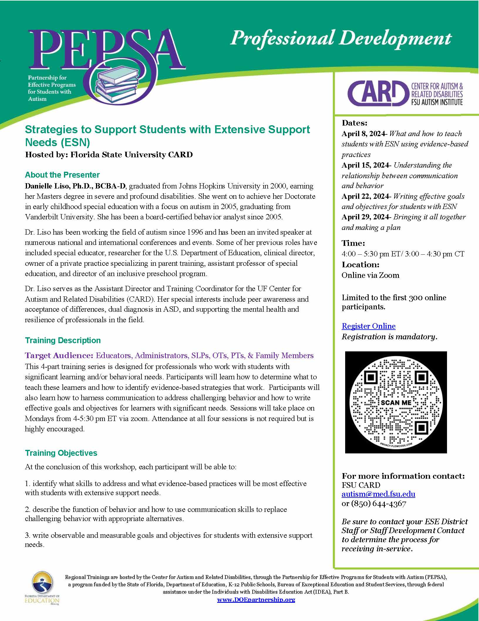 FSU PEPSA Spring 2024 PDF