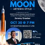 Fly Me to The Moon Artemis Style Flyer